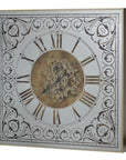 Silver & Gold Antique Style Wall Clock - From Where - 