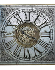 Silver & Gold Antique Style Wall Clock - From Where - 