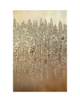 Silver Shimmer Wrapped Canvas Print - From Where - 