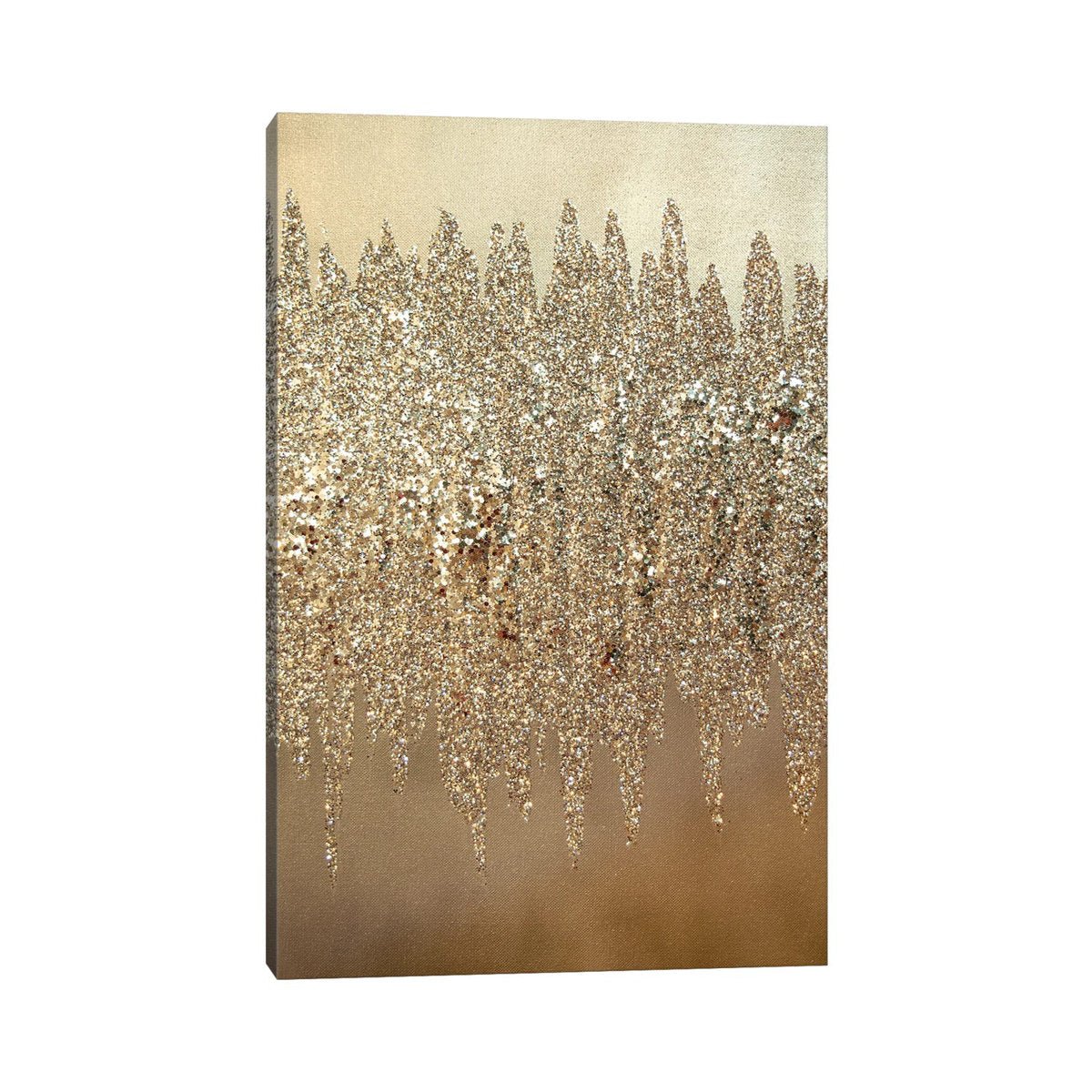 Silver Shimmer Wrapped Canvas Print - From Where - 