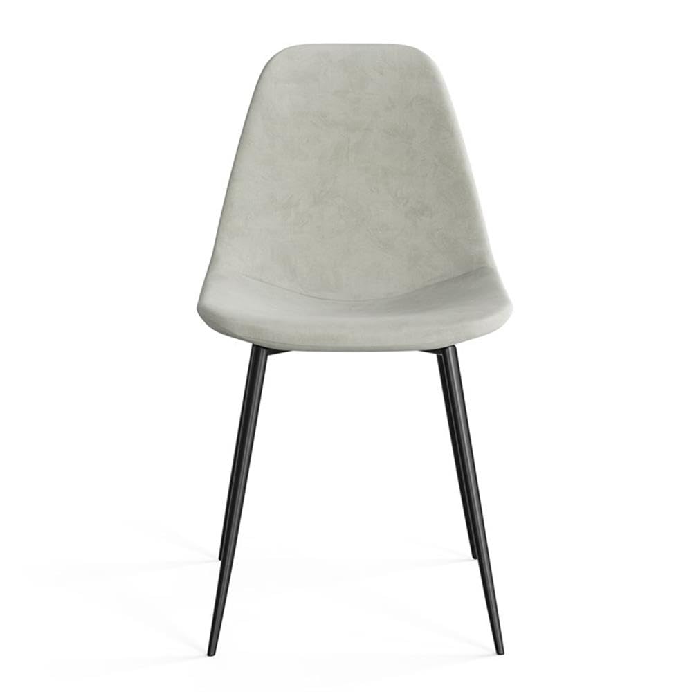 Silver Velvet Side Chairs (Set of 2) - From Where - 