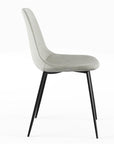 Silver Velvet Side Chairs (Set of 2) - From Where - 