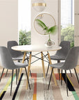 Silver Velvet Side Chairs (Set of 2) - From Where - 