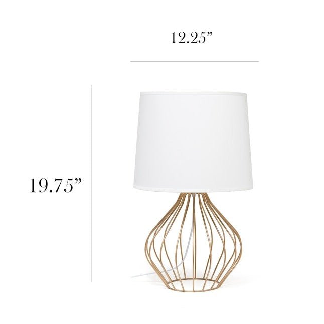 Simple Designs Copper Table Lamp - From Where - 