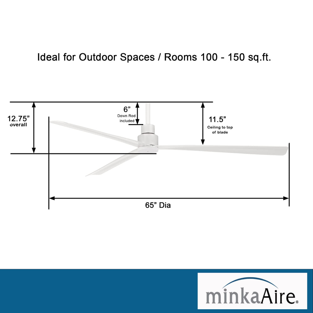 Simple XL Outdoor Ceiling Fan - From Where - 