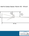 Simple XL Outdoor Ceiling Fan - From Where - 