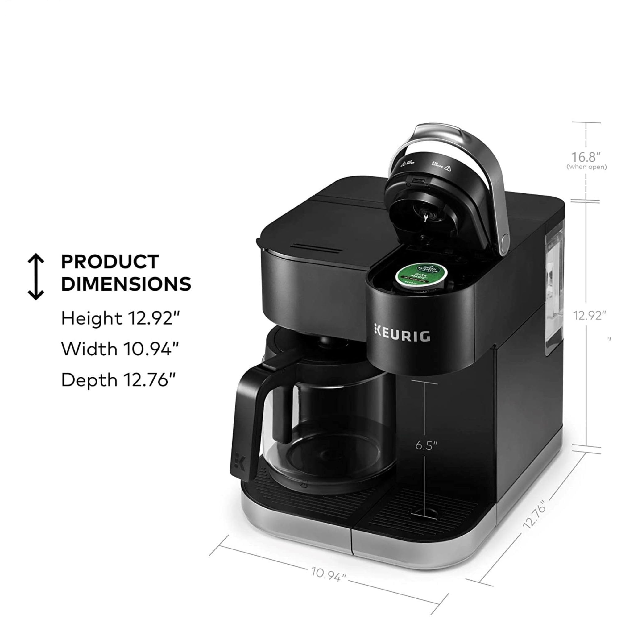 Single Serve K - Cup Pod &amp; Carafe Coffee Maker - From Where - 