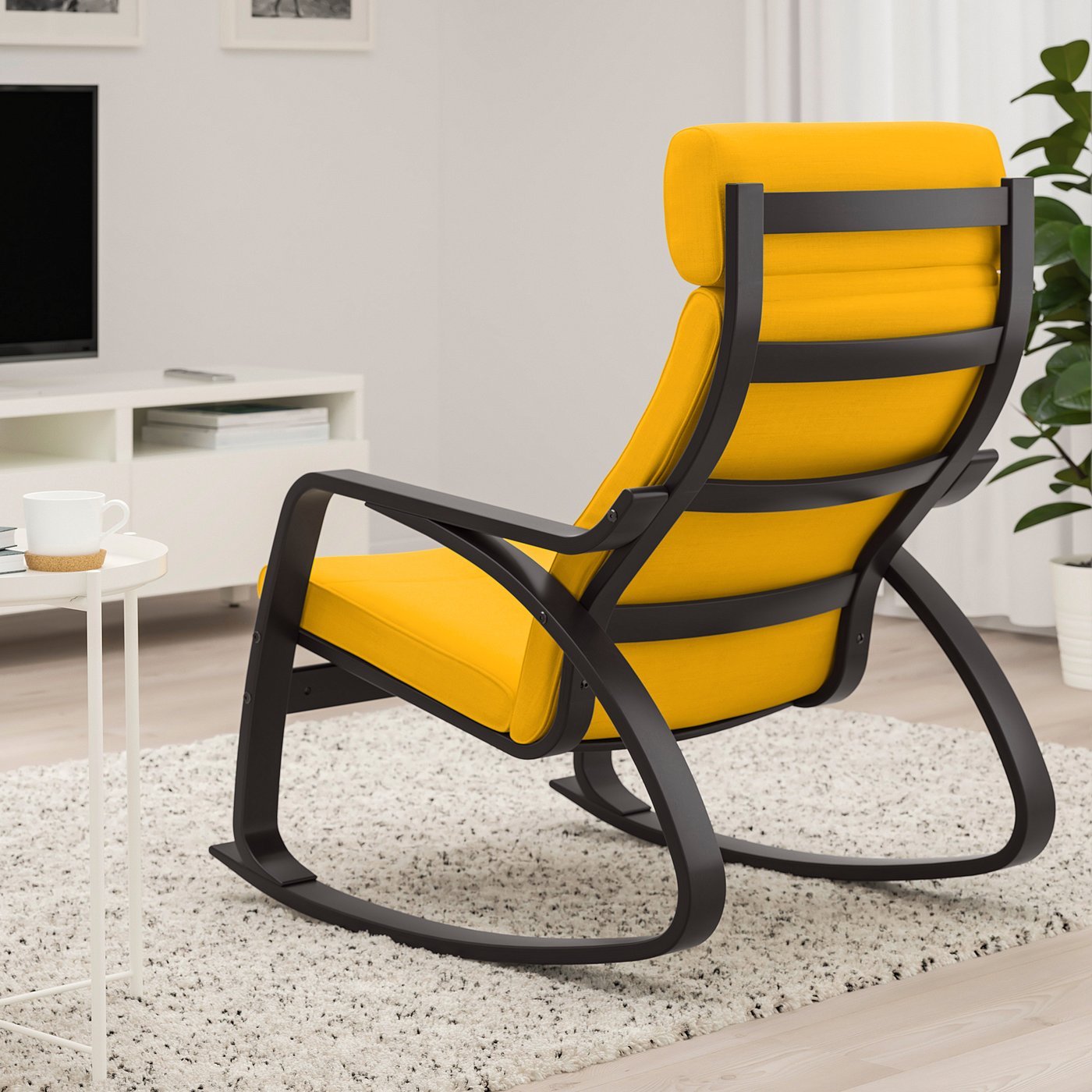 Skiftebo Yellow Rocking chair - From Where - 