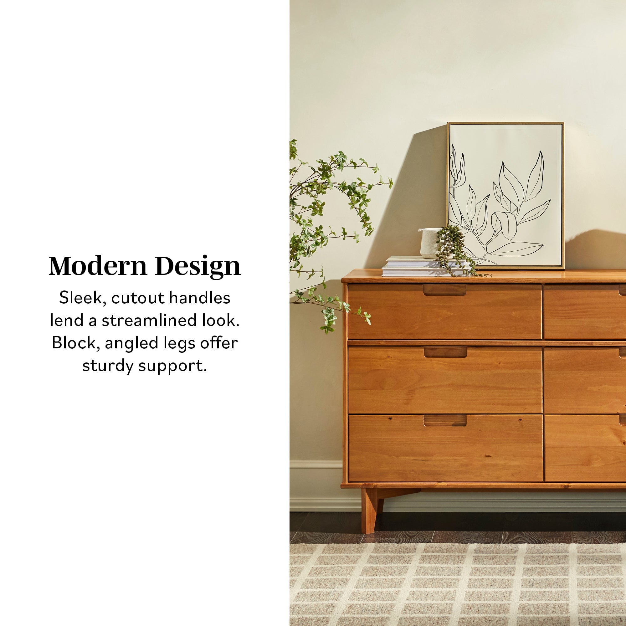 Sloane Mid - Century Modern Wood Dresser - From Where - 