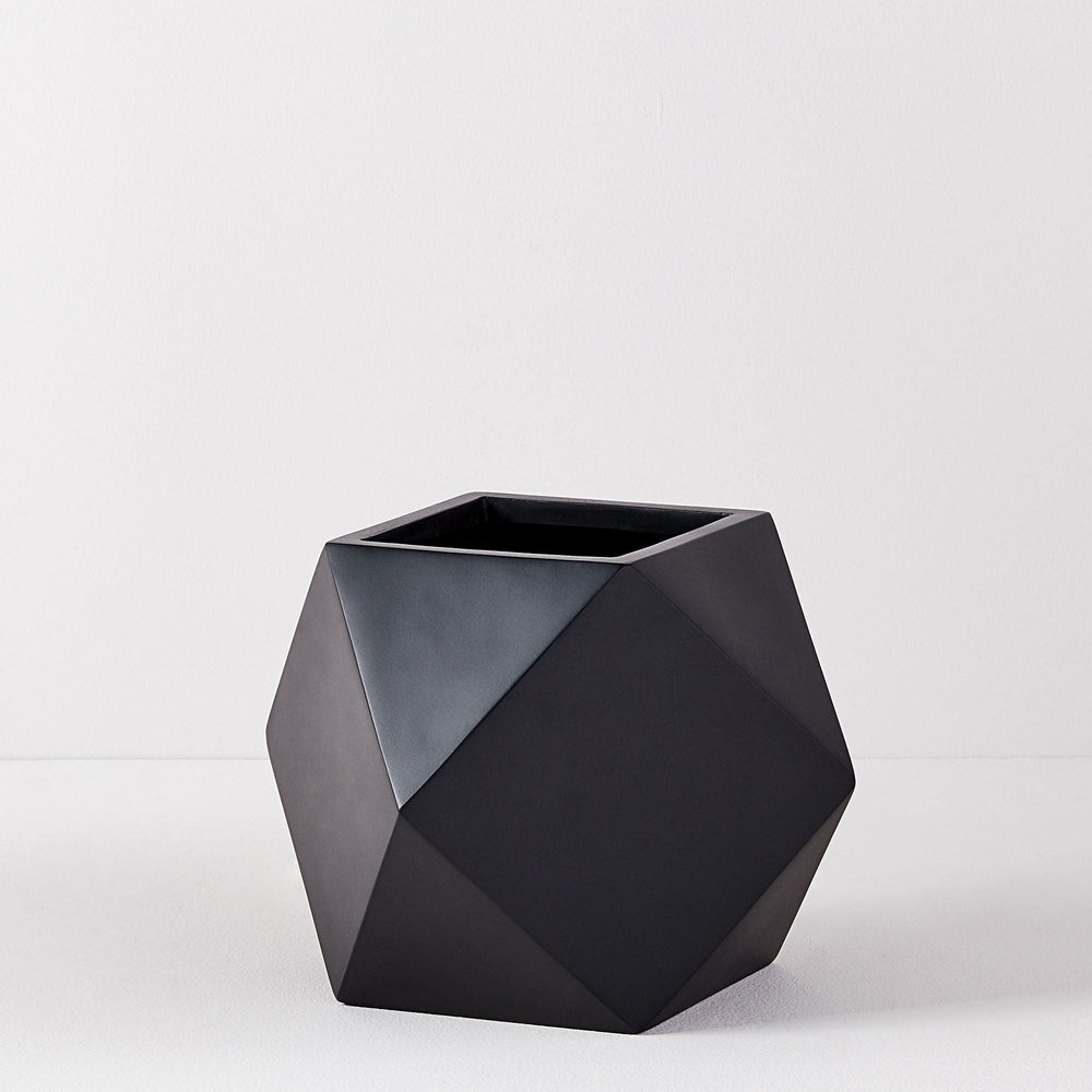 Small Faceted Fiberstone Planters - From Where -