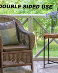 Small Wicker Round End Table - From Where - 