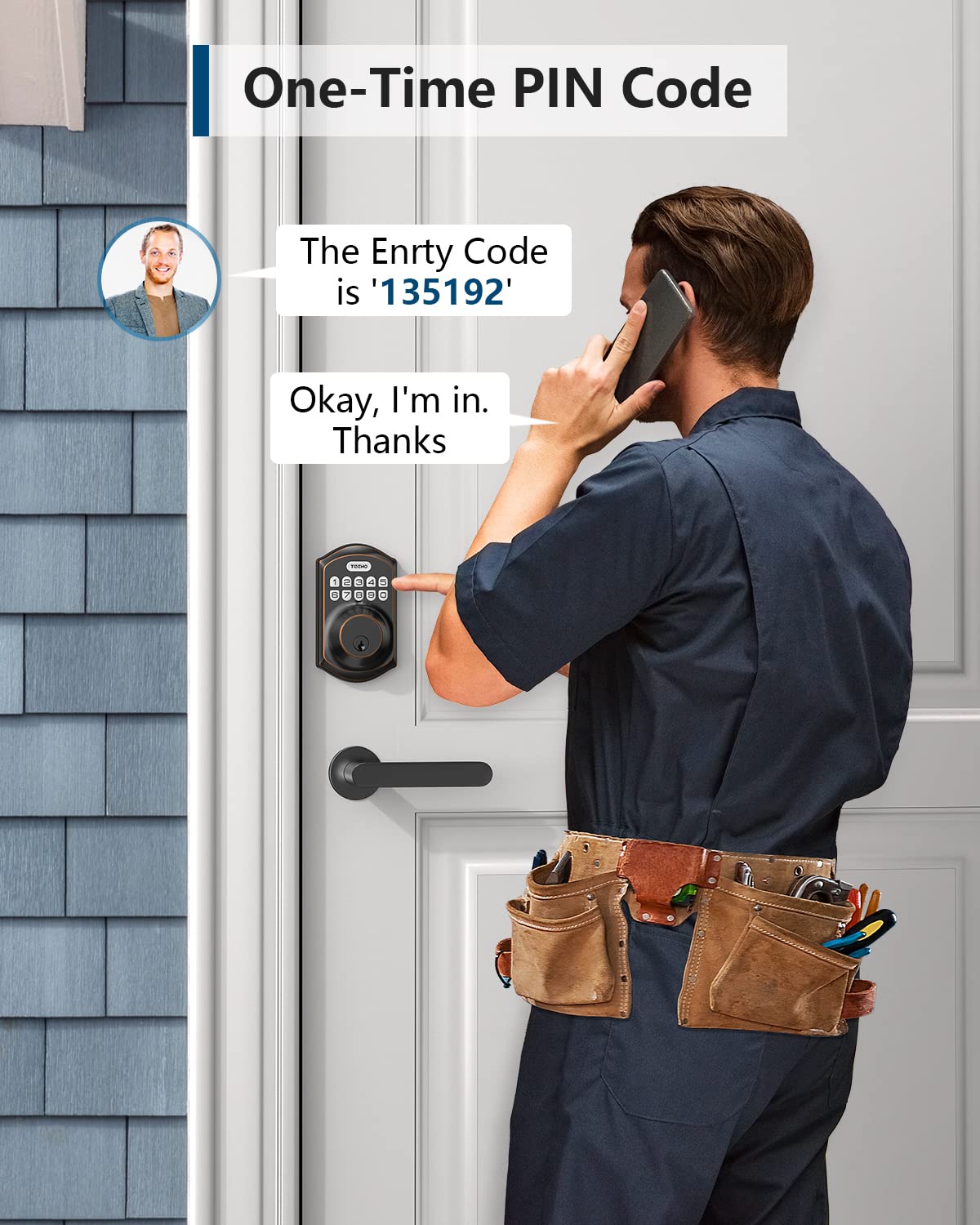 Smart Deadbolt Lock with Keypad - From Where - 