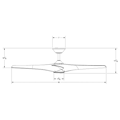 Smart Indoor and Outdoor 3 - Blade Ceiling Fan - From Where - 