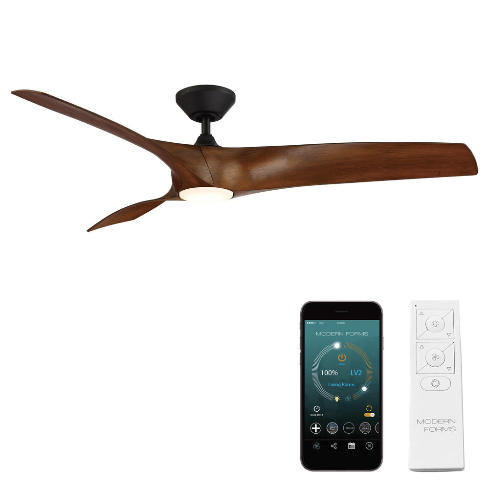 Smart Indoor and Outdoor 3 - Blade Ceiling Fan - From Where - 