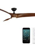 Smart Indoor and Outdoor 3 - Blade Ceiling Fan - From Where - 