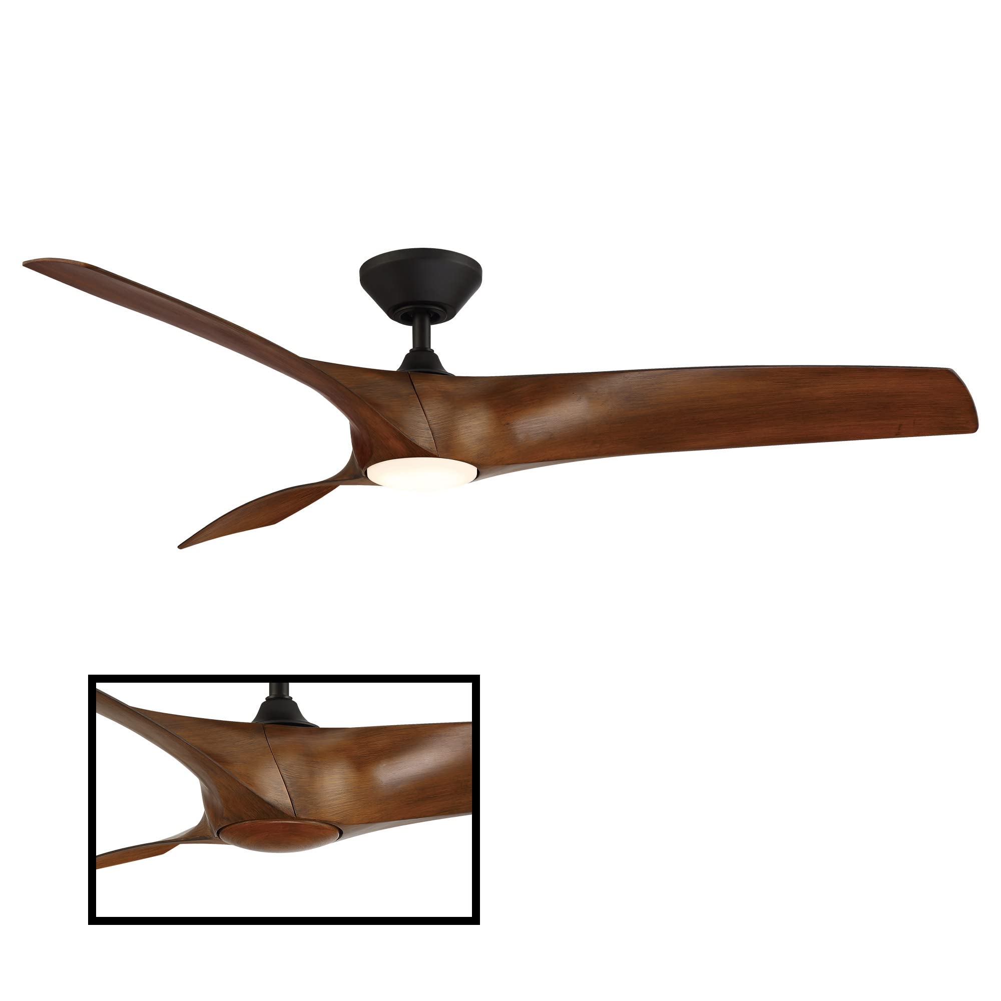 Smart Indoor and Outdoor 3 - Blade Ceiling Fan - From Where - 