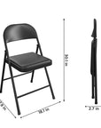 SmartFold Vinyl Folding Chair - From Where - 