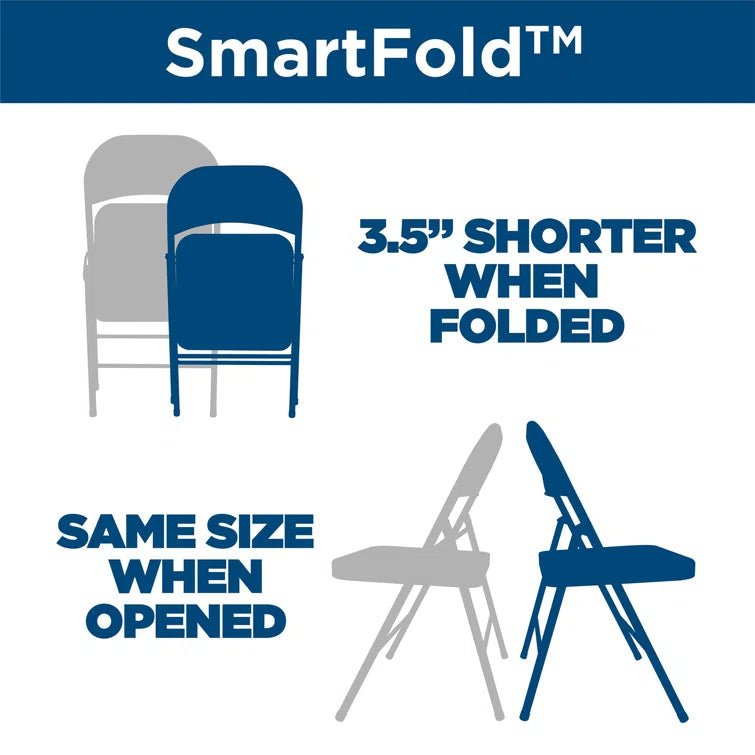 SmartFold Vinyl Folding Chair - From Where - 