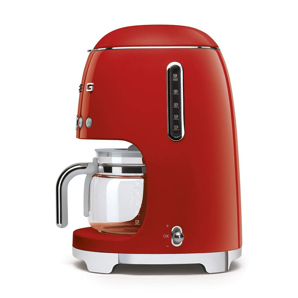 Smeg Aesthetic Red Drip Coffee Machine - From Where - 