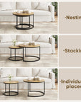 Smuxee Nesting Coffee Table Set of 2 - From Where - 