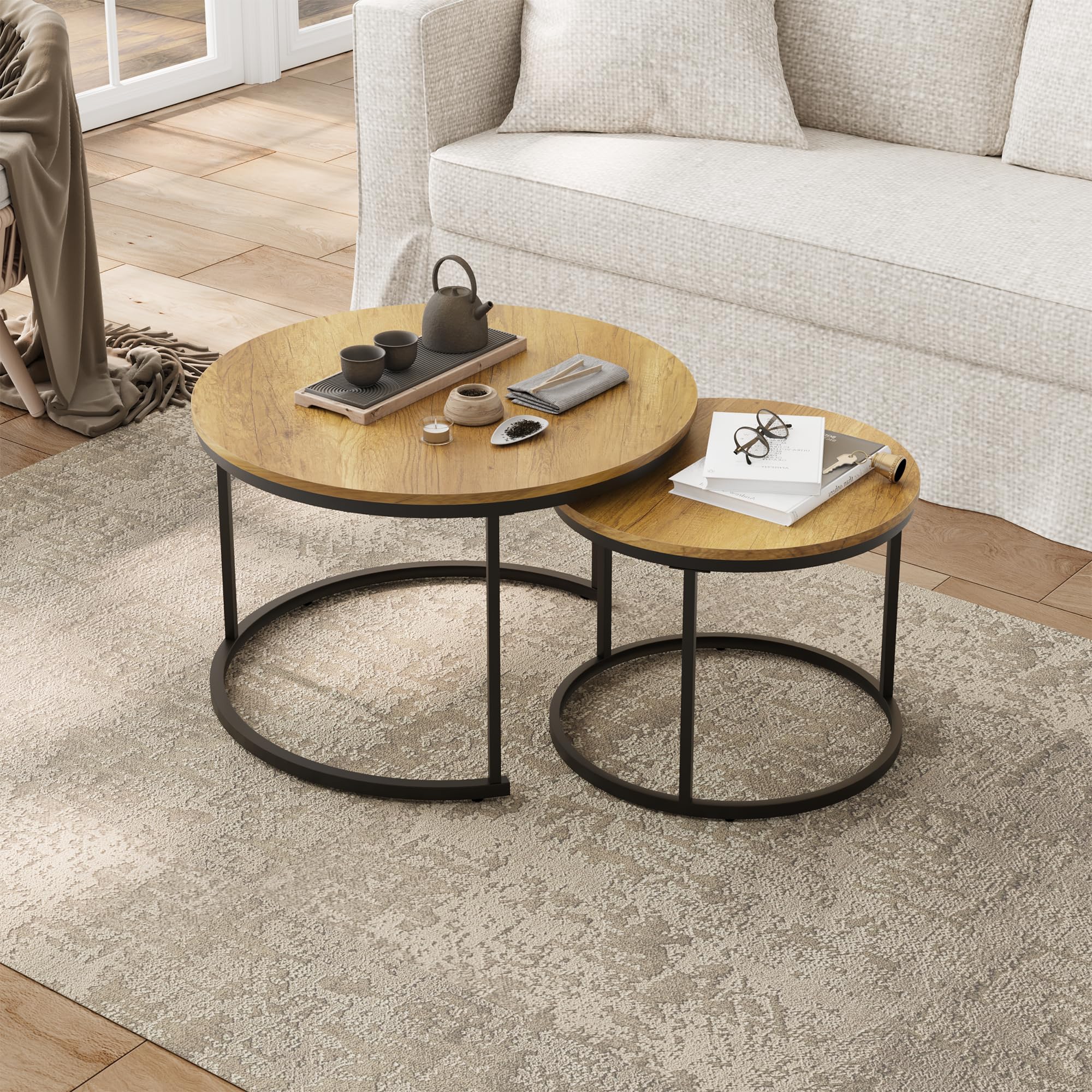 Smuxee Nesting Coffee Table Set of 2 - From Where - 