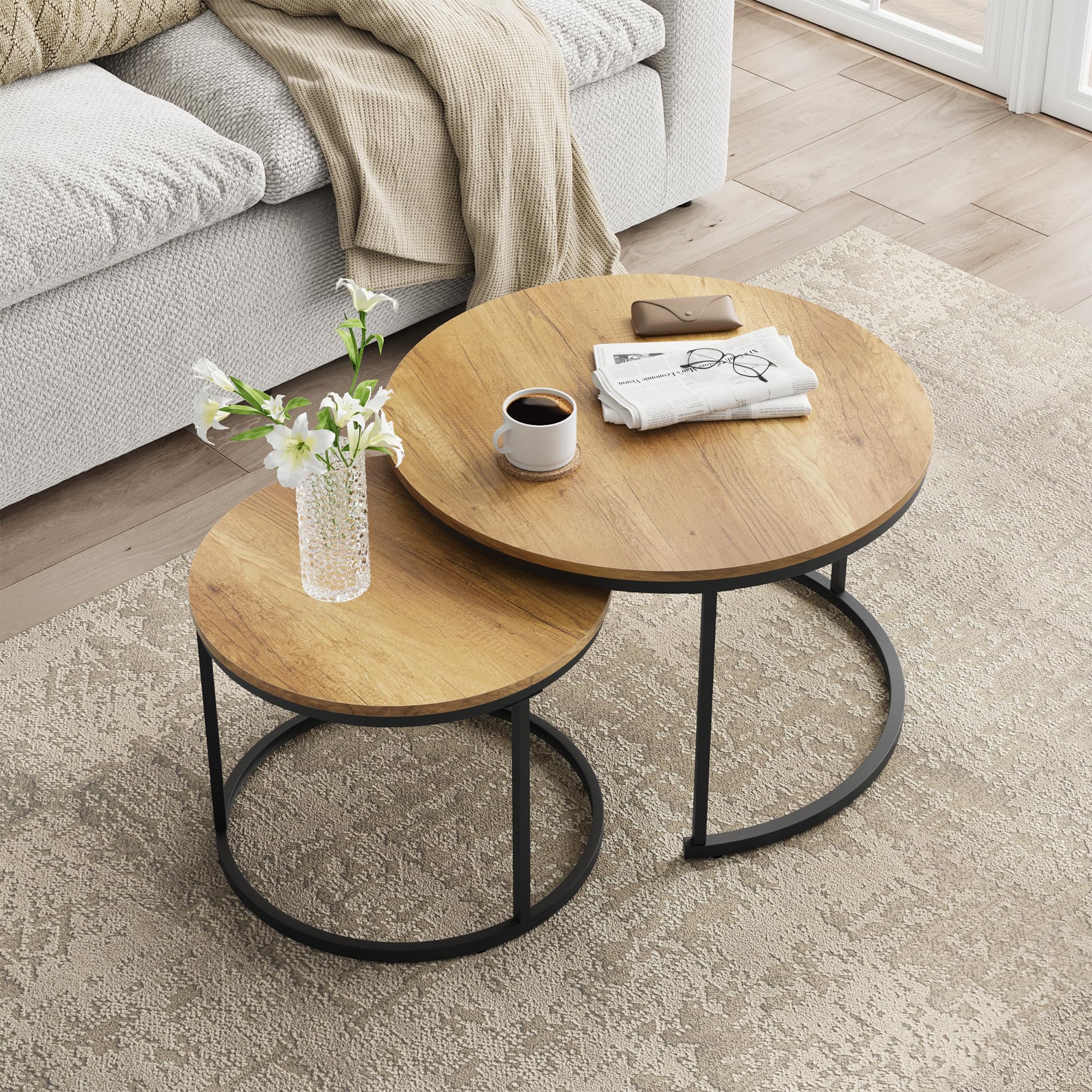 Smuxee Nesting Coffee Table Set of 2 - From Where - 