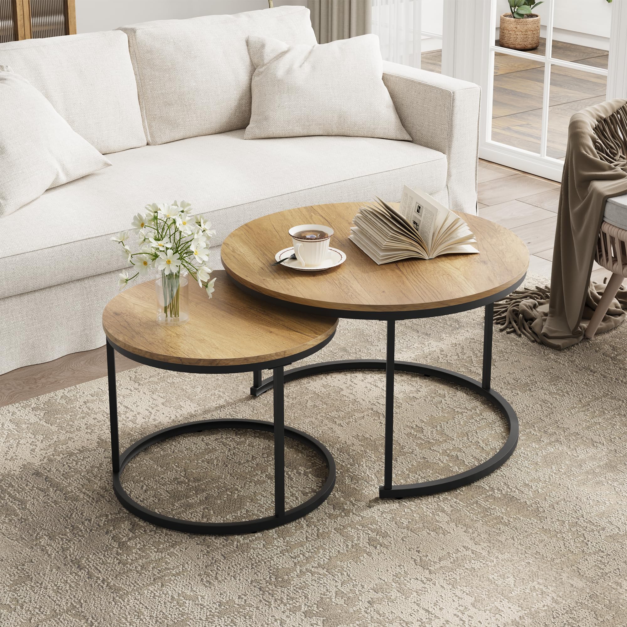 Smuxee Nesting Coffee Table Set of 2 - From Where - 