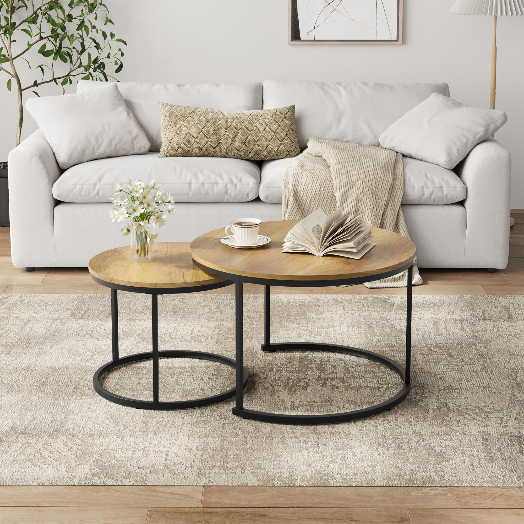 Smuxee Nesting Coffee Table Set of 2 - From Where - 