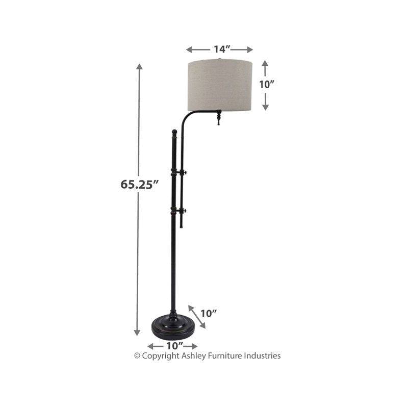 Sneller 65" Arched Floor Lamp - From Where - 