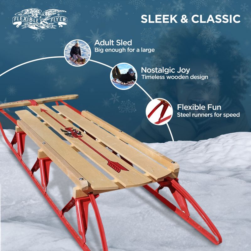 Snow Slider Sled with Steering Bar - From Where - 