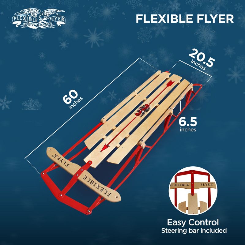 Snow Slider Sled with Steering Bar - From Where - 