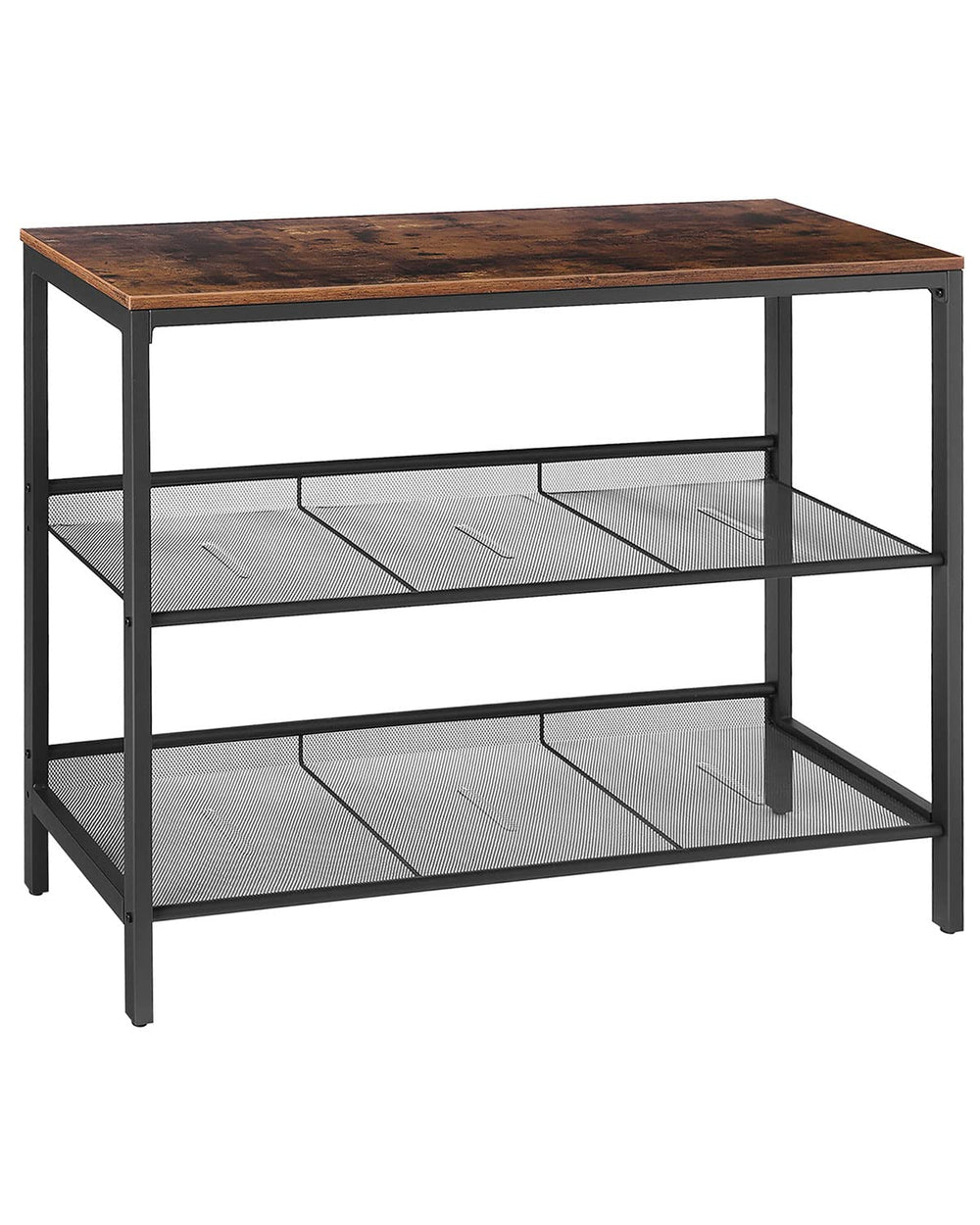 Sofa Table with Adjustable Mesh Shelves - From Where - 