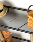 Sofa Table with Adjustable Mesh Shelves - From Where - 