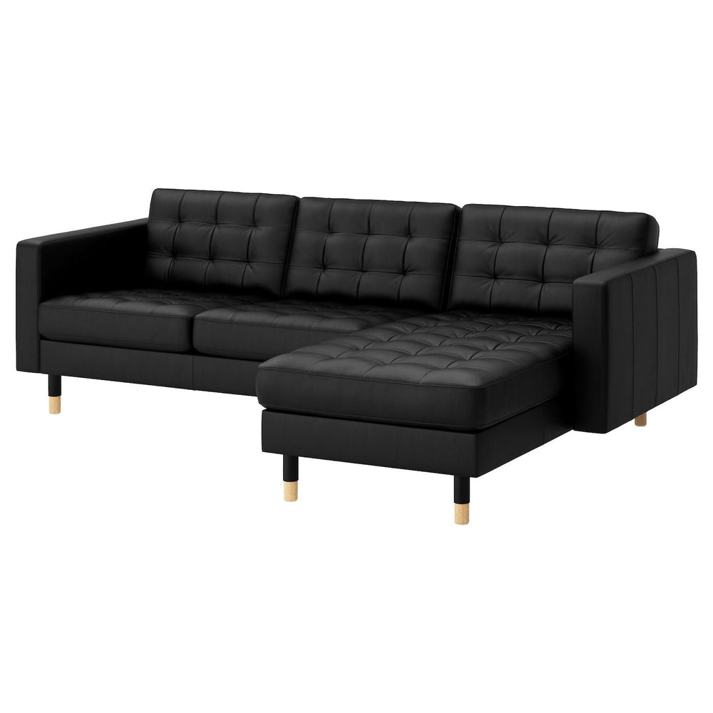 Sofa with chaise/Grann/Bomstad black - From Where - 