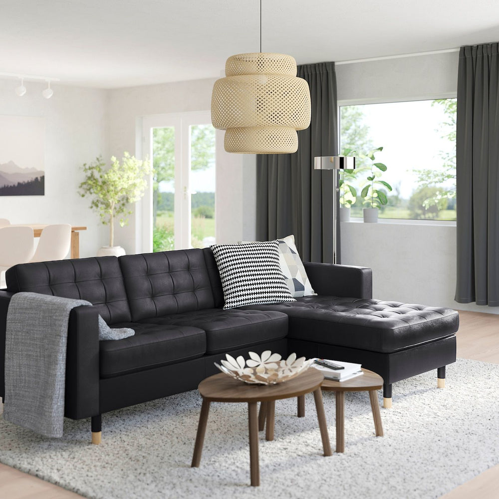 Sofa with chaise/Grann/Bomstad black - From Where - 