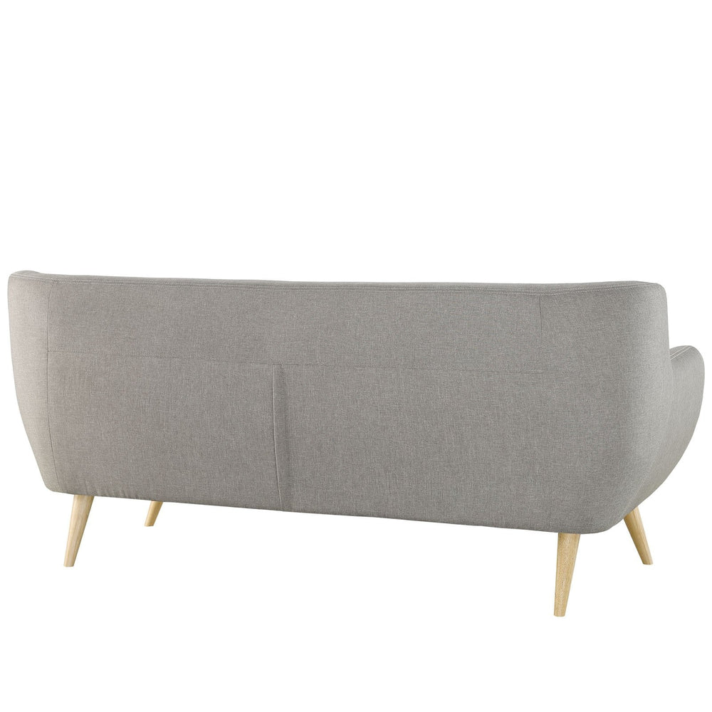 Sofa With Upholstered Fabric In Light Gray - From Where - 