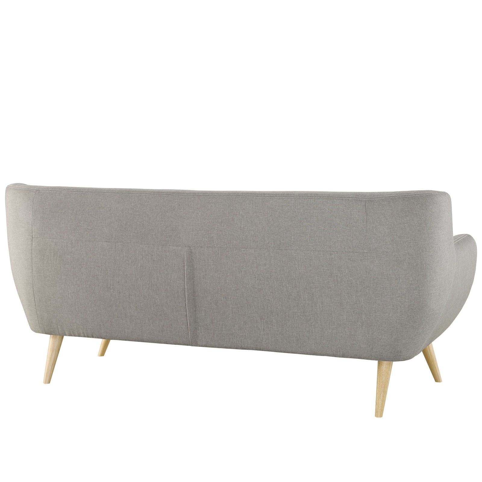 Sofa With Upholstered Fabric In Light Gray - From Where - 