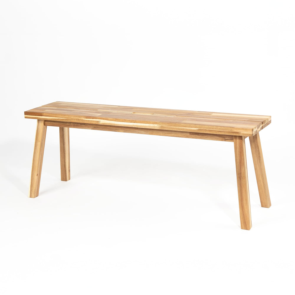 Solid Acacia Wooden Bench - From Where - 