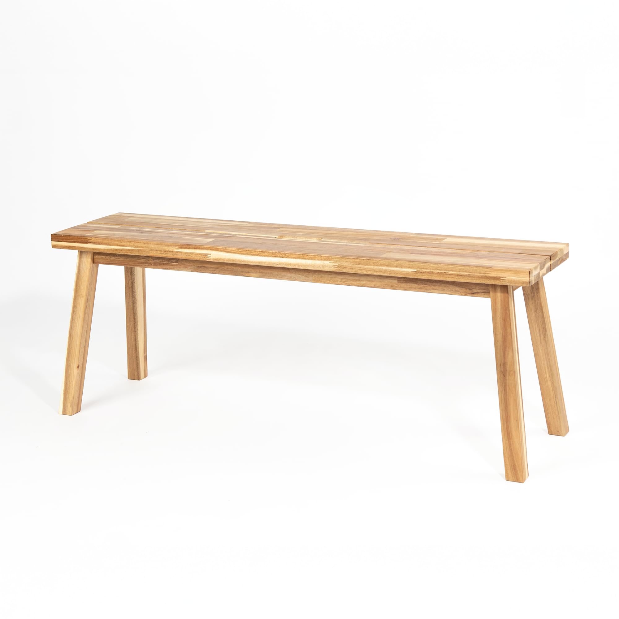 Solid Acacia Wooden Bench - From Where - 