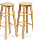 Solid Wood Accent Stool - From Where - 