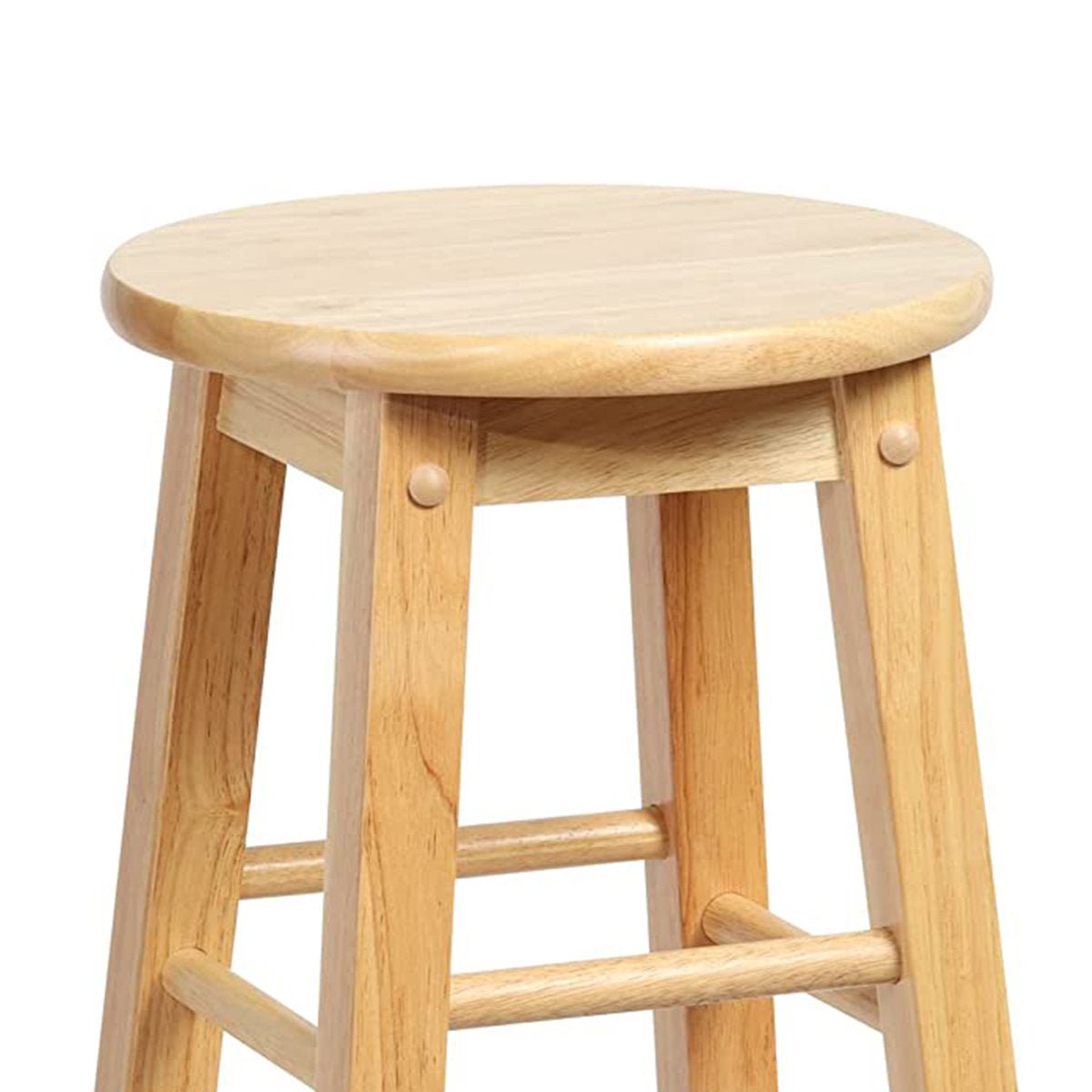 Solid Wood Accent Stool - From Where - 