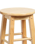 Solid Wood Accent Stool - From Where - 