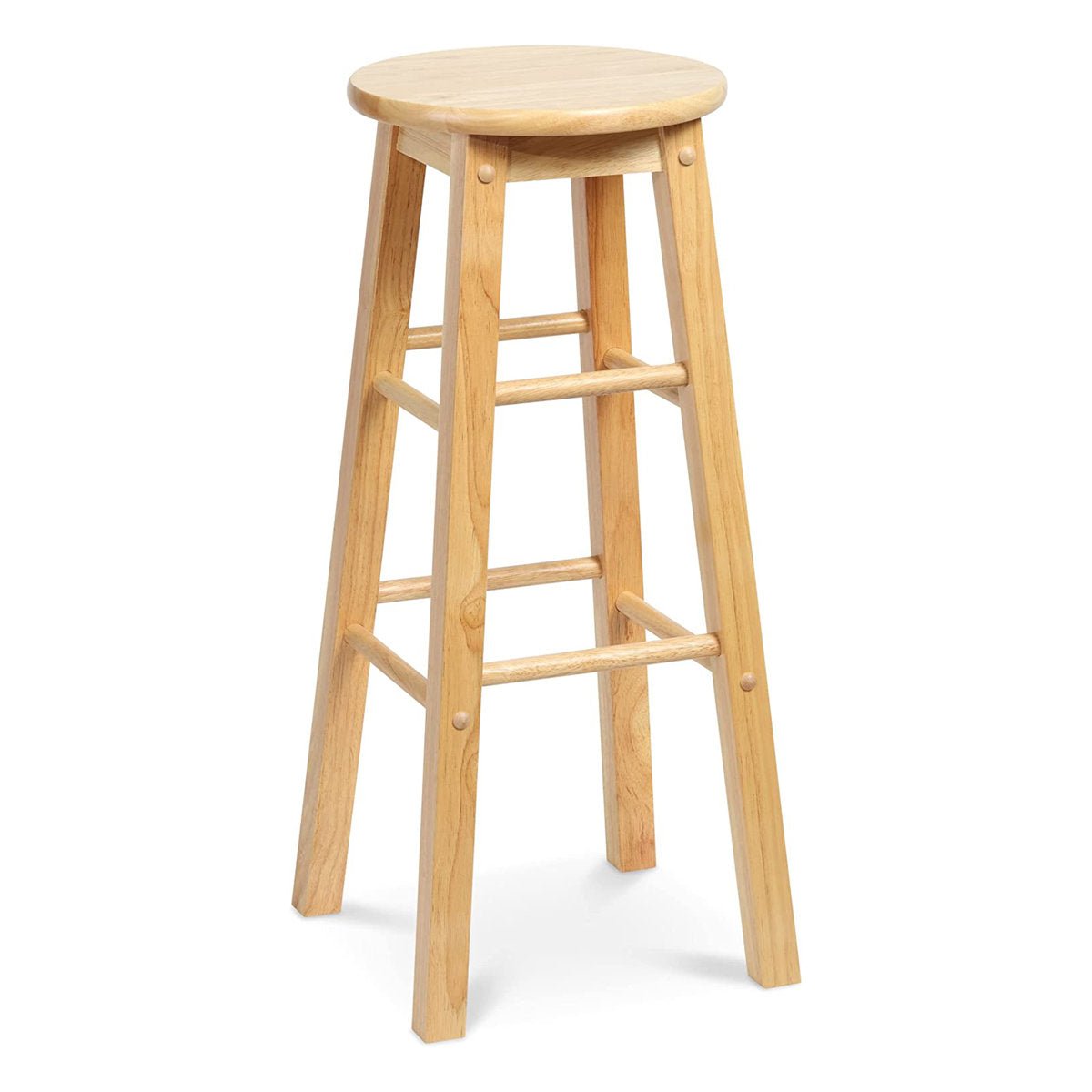 Solid Wood Accent Stool - From Where - 