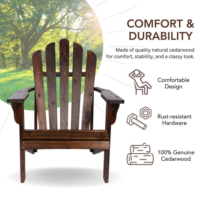 Solid Wood Adirondack Chair - From Where - 