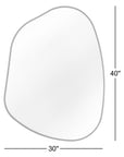 Solid Wood Asymmetrical Wall Mirror - From Where - 