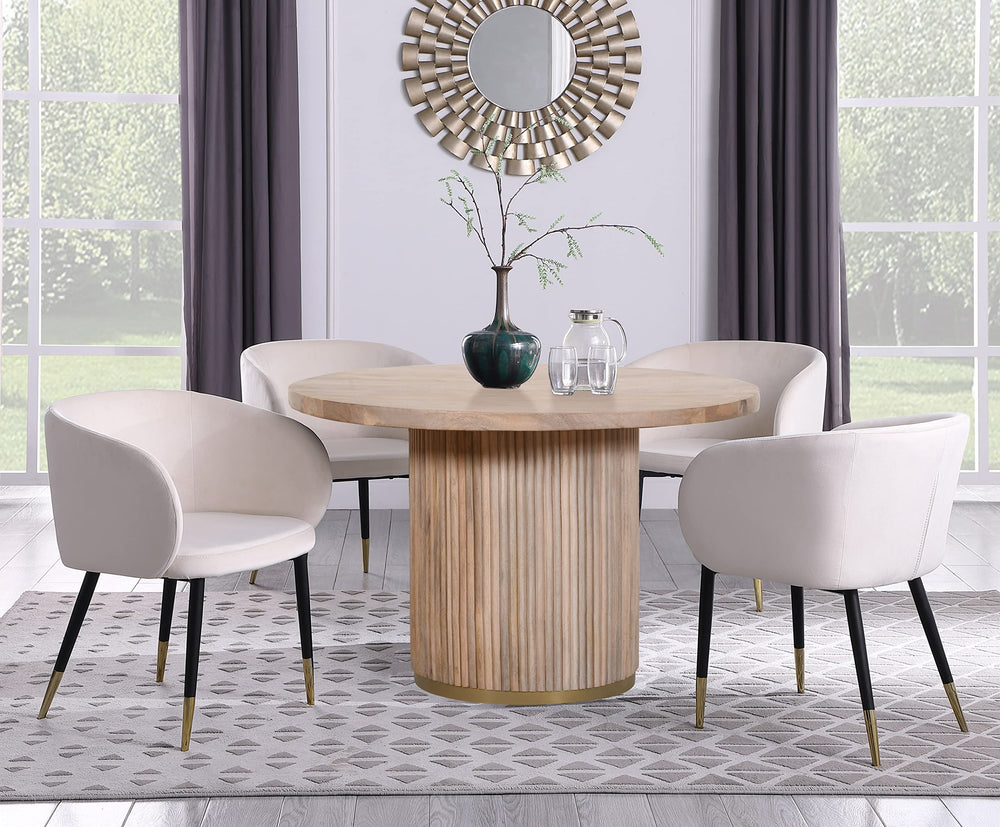 Solid Wood Contemporary Dining Table - From Where - 