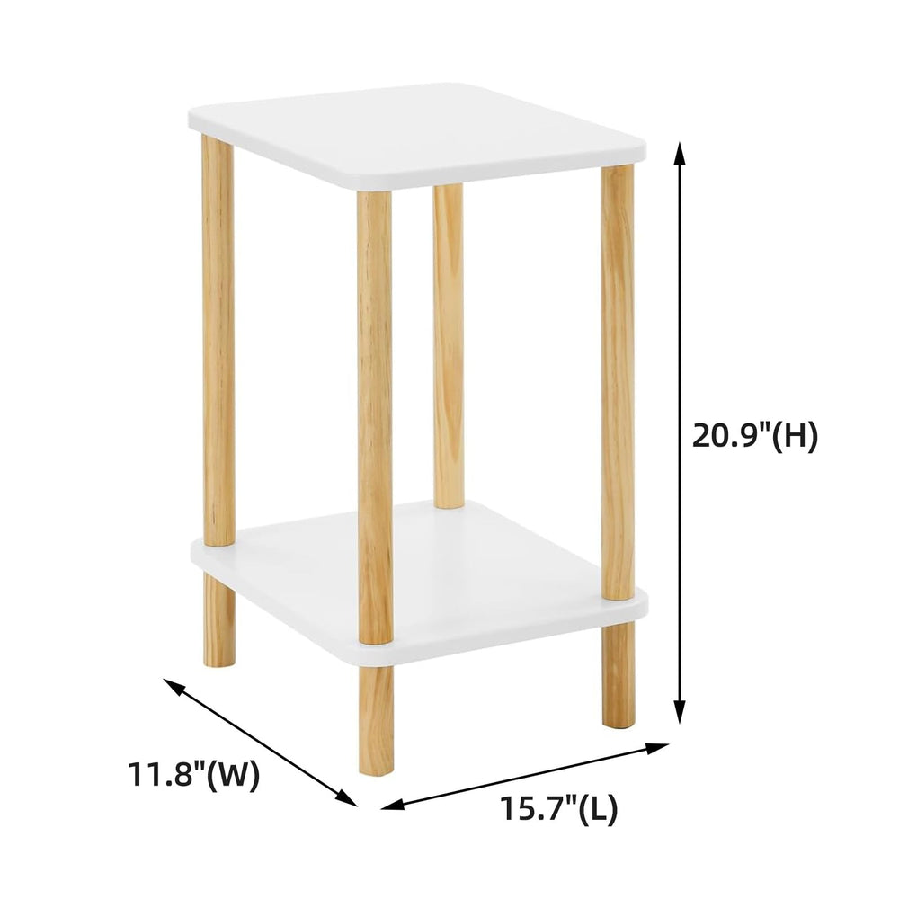 Solid Wood End Table Set of 2 - From Where - 
