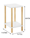 Solid Wood End Table Set of 2 - From Where - 