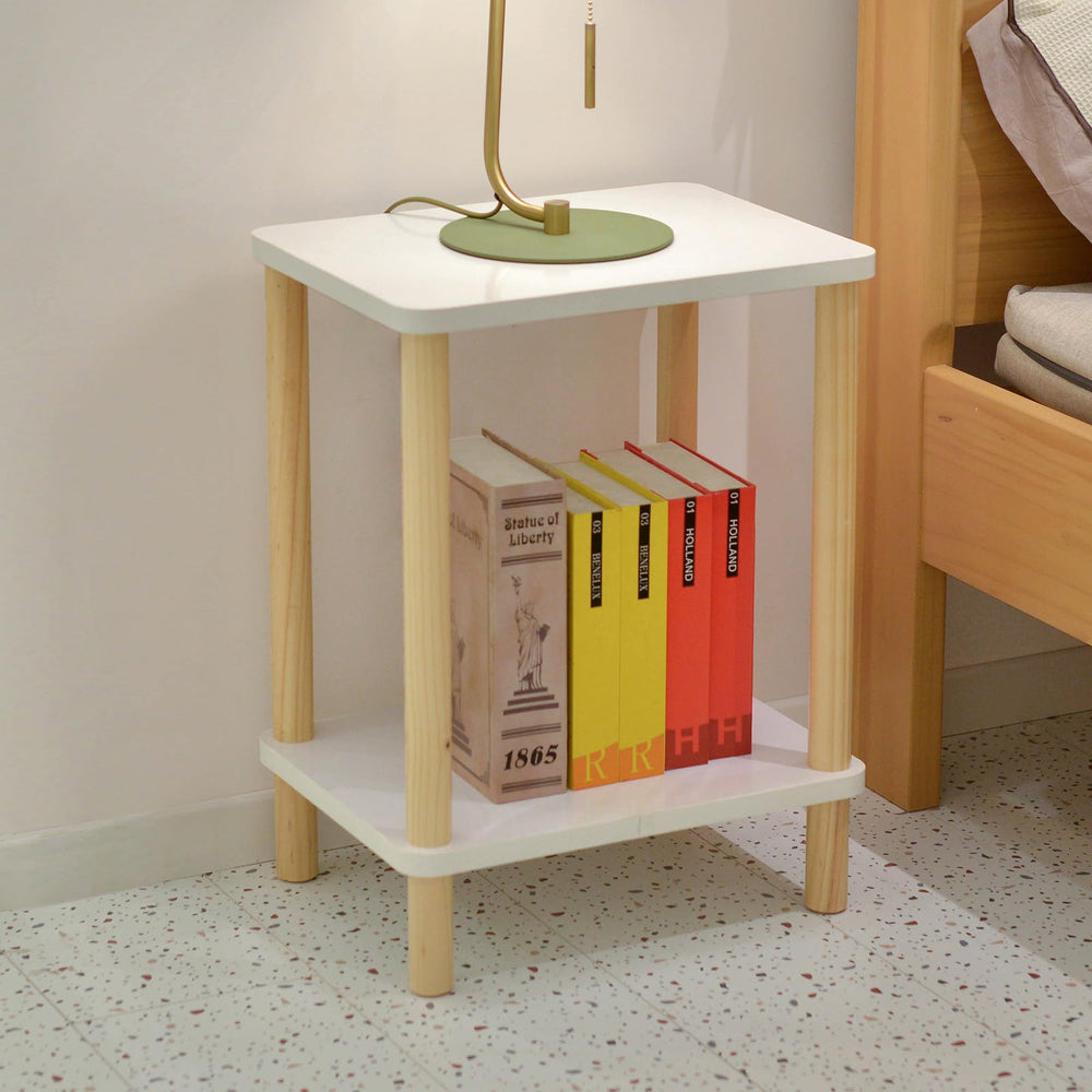 Solid Wood End Table Set of 2 - From Where - 