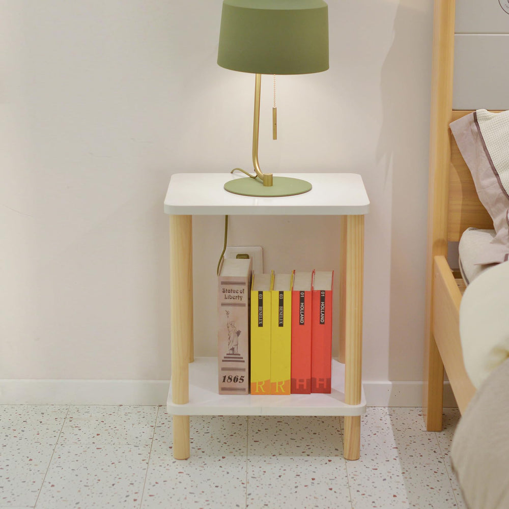 Solid Wood End Table Set of 2 - From Where - 